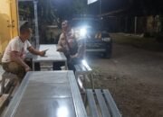 Polsek Pegandon Beri Himbauan Kamtibmas ke Warga Yang Nongkrong Saat Patroli Malam