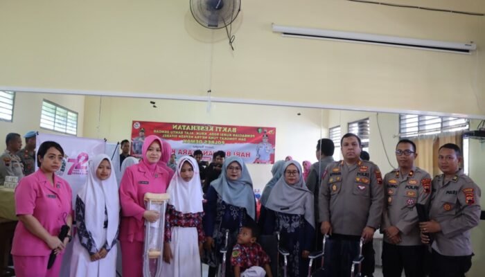 Polres Demak Gelar Bakti Kesehatan Untuk Anak Disabilitas Jelang Hari Bhayangkara Ke-78