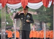 Dandim 0717 Grobogan Pimpin Upacara Penurunan Bendera HUT RI ke-79 Tahun 2024