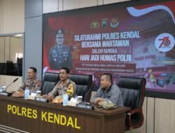 Momen Hari Jadi Humas Polri ke-73, Polres Kendal Perkuat Hubungan dengan Media