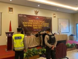 Polres Demak Lakukan Pengamanan Penetapan Pasangan Cabub dan Cawabup Demak Terpilih Tahun 2024