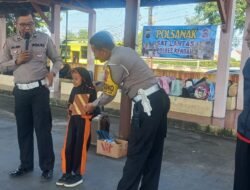 Satlantas Kendal Ajak Ratusan Siswa Belajar Tertib Lalu Lintas Lewat Program Polsanak