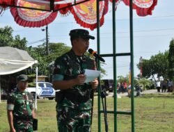 Dandim Grobogan Pimpin Upacara Penutupan TMMD Sengkuyung Tahap III Di Desa Tunjungharjo Kecamatan Tegowanu